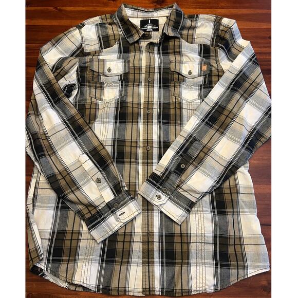 Plaid Western Style I Jeans by Buffalo Shirt, Size XXL - Picture 1 of 7